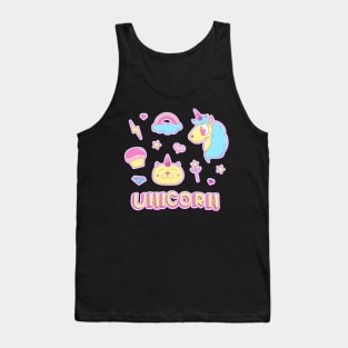 Unicorn sticker pack Tank Top